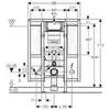 Geberit Duofix 111.375.00.6 Инсталляция для подвесного унитаза, 112 см, со смывным бачком скрытого монтажа Sigma 12 см, для лиц с ограниченными возмож