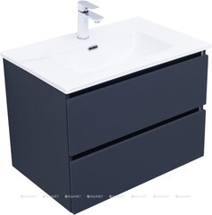 Aquanet 344758 Тумба с раковиной Вега 2.0 70 2 ящ. цв.маренго (раковина Flat) (344758) фото