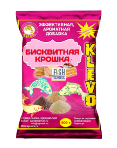 БИСКВИТНАЯ КРОШКА (эффективная, ароматизированная добавка) КРЕВЕТКА 900гр. 16шт/уп.