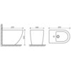 Ceramica Nova Metropol CN4005MB Напольное биде, цвет: чёрный матовый