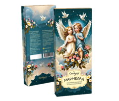 Мармелад АНГЕЛЫ 150 г Вишня в темном шоколаде СЛАДАРТ.