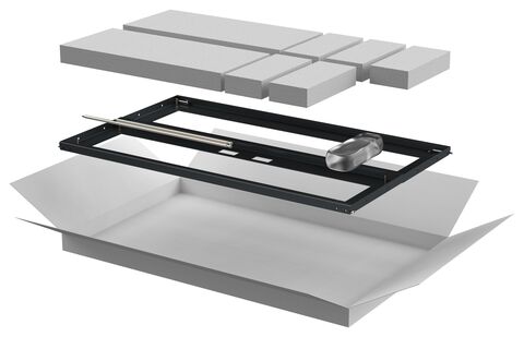 ITK Дверь перфор. двустворч. для шкафа LINEA N 18U 600мм чер