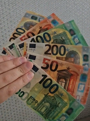 Вафельные Деньги для Торта Оптом 600 шт, 10*4 см, двухсторонние (вафельная бумага)