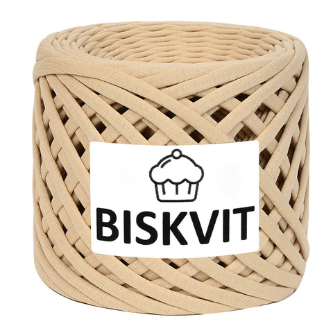 Пряжа трикотажная Biskvit латте 215