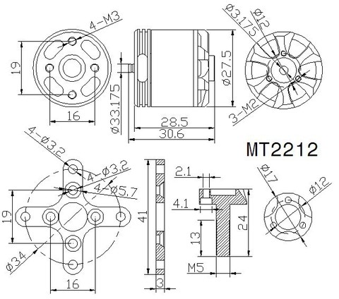 T-Motor MT2212 KV980