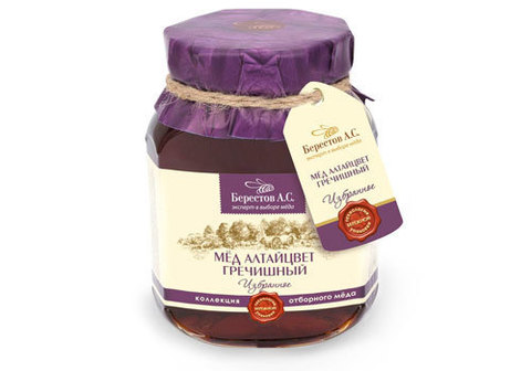Мед Алтайский гречишный "Берестов", 500г
