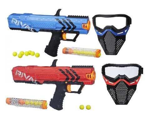 Nerf бластер Rival Apollo XV-700 с маской красный и синий