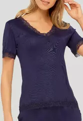 Топ из вискозы с коротким рукавом Marc & Andre A9-00SV207