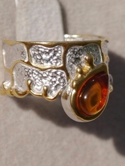 Олимия (кольцо из серебра с позолотой)
