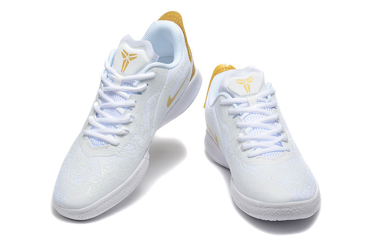 Kobe mamba focus white and gold sale