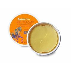 FarmStay Патчи гидрогелевые с золотом и лошадиным маслом - Horse Oil & gold hydrogel eye patch, 60шт