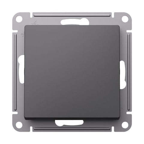 Выключатель одноклавишный, 10АХ. Цвет Базальт. Schneider Electric AtlasDesign. ATN001411