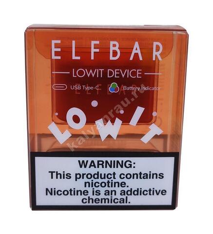 Батарейный блок ElfBar Lowit 2500 POD Kit, 10 W, 500 mAh - Желтый