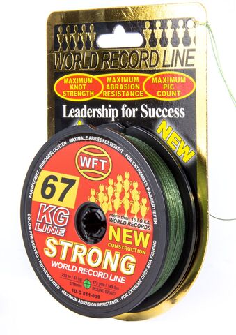 WFT 0.39 mm 67 kg Strong Chartreuse - 600 m Braided Fishing Line