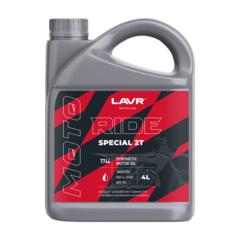 Моторное масло для мотоциклов LAVR MOTO RIDE SPECIAL 2Т FD, 4 л