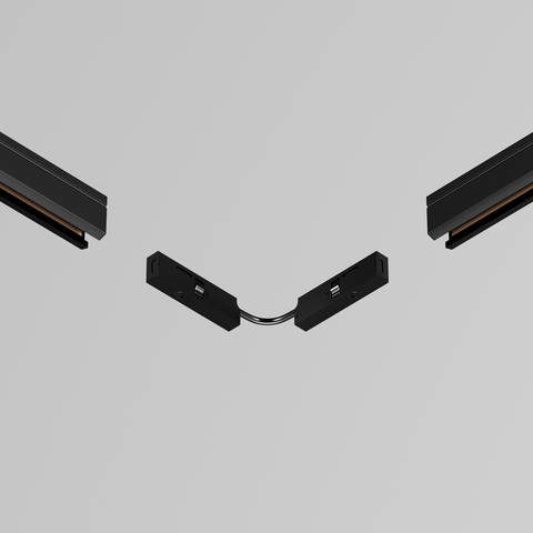 Коннектор питания угловой 7.5см Maytoni Levity TRA184CPC-1B-7.5