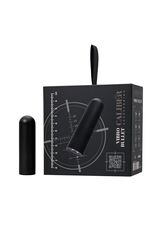 Черная перезаряжаемая вибропуля RealStick CALIBER - 7 см. - 
