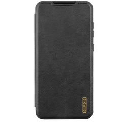 Кожаный чехол книжка от Nillkin для смартфона Samsung Galaxy A56 5G, серия Qin Pro Leather с защитной шторкой для камеры