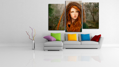 Модульная картина "Хозяйка леса"