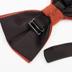 Галстук- бабочка мужская, красная, 12 х 6 см, п/э