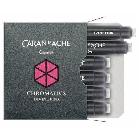 Картридж Carandache Chromatics (8021.080) divine pink для перьевых ручек 6шт в уп