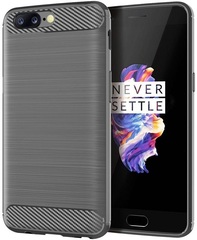 Чехол для OnePlus 5 цвет Gray (серый), серия Carbon от Caseport