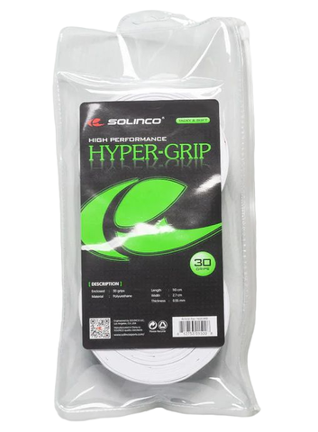 Намотки теннисные Solinco Hyper Grip (30P) - white