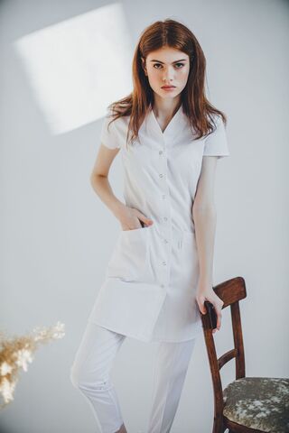 Халат женский м19-2 сансара белый