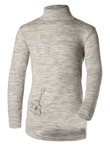 Терморубашка из шерсти мериноса Norveg Wool Silk Grey детская