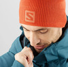 Картинка шапка Salomon Logo Beanie Mecca Orange/Carnelian - 2