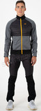 Элитная Тёплая Лыжная Куртка Noname Hybrid 22 UX Black-Grey-Gold мужская