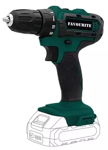 Дрель-шуруповерт аккумуляторная FAVOURITE OBS 21 DC. В комплекте зарядное устройство И аккумулятор