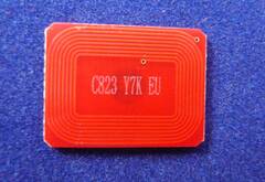 Чип для тонер-картриджа OKI C823. Цвет желтый. Ресурс 7K