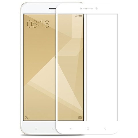 Защитное стекло 3D Xiaomi Redmi Note 4x 64GB (Белое)