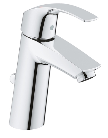 Смеситель для раковины GROHE Eurosmart с донным клапаном, M-Size, хром 23322001