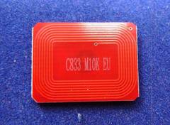 Чип для тонер-картриджа OKI C833/C843. Цвет пурпурный. Ресурс 10K