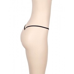 Стринги черные с кружевом (XL)