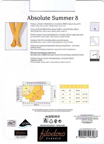 Женские колготки Absolute Summer 8 Filodoro