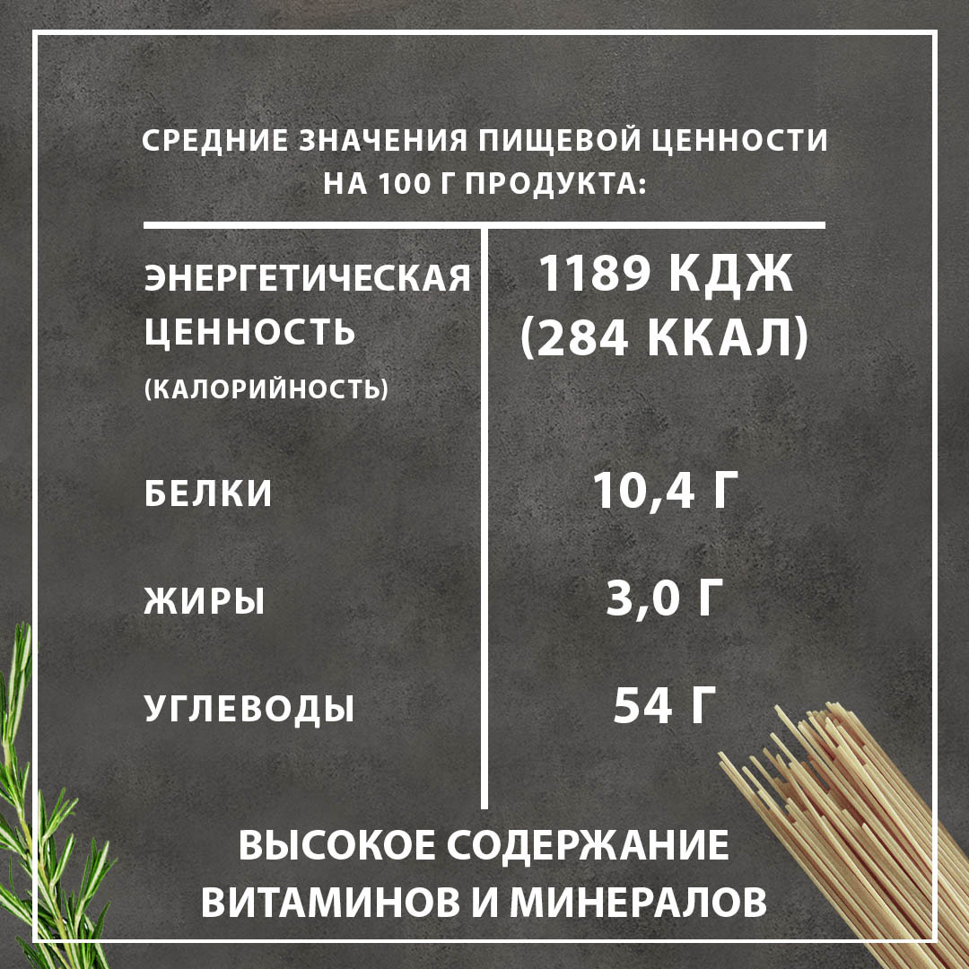 Макаронные изделия Federici Лапша длинная, Без Глютена из Гречневой Муки 250 гр. - 2 шт.