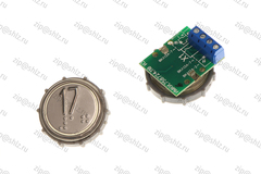 Кнопка (кнопочный модуль) ВКЛ13А-2-4ПБ "17 этаж", круглая, белая подсветка, с кодом Брайля