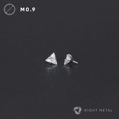 Cubic Zirconia Triangle Crystal