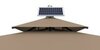 Зонт профессиональный Tagliamento Atlantic Solar, антрацит, бежевый