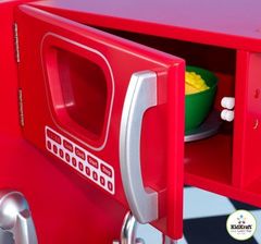 Игрушка кухня из дерева "Винтаж", цвет Красный (Red Vintage Kitchen)
