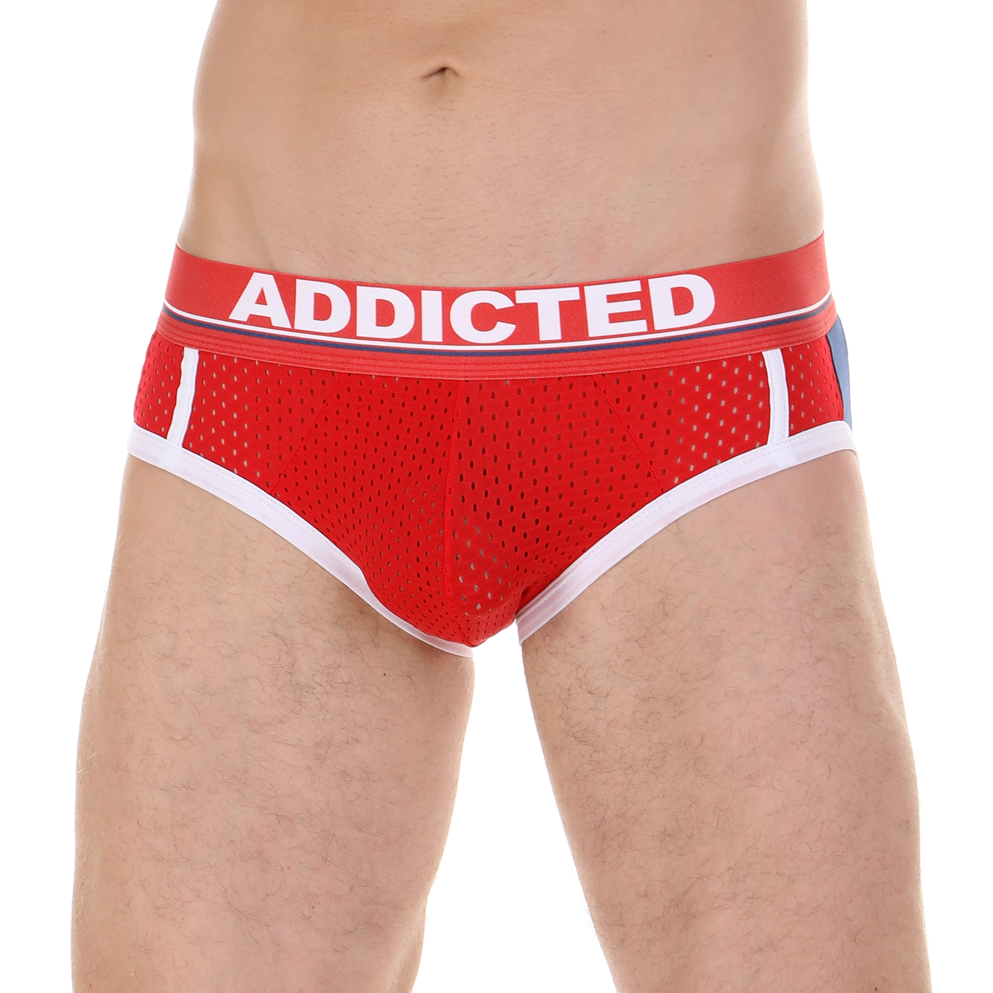 Мужские трусы брифы желтые в сетку Andrew Christian Sports Brief Yellow 13912