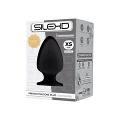 Черная анальная втулка Premium Silicone Plug XS - 8 см. - 