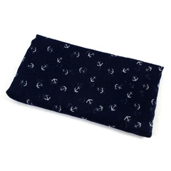 Купить Летний шарфик с маленькими якорями (синий) в Магазине тельняшек