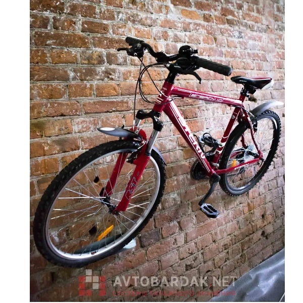 Купить Держатель для велосипеда настенный, вертикальный стальной HUK05 в Минске