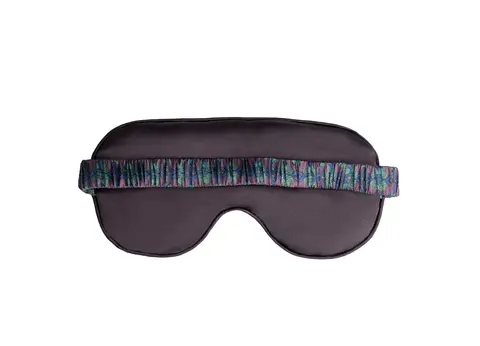 Шелковая узкая маска для сна Mollen Малахит
