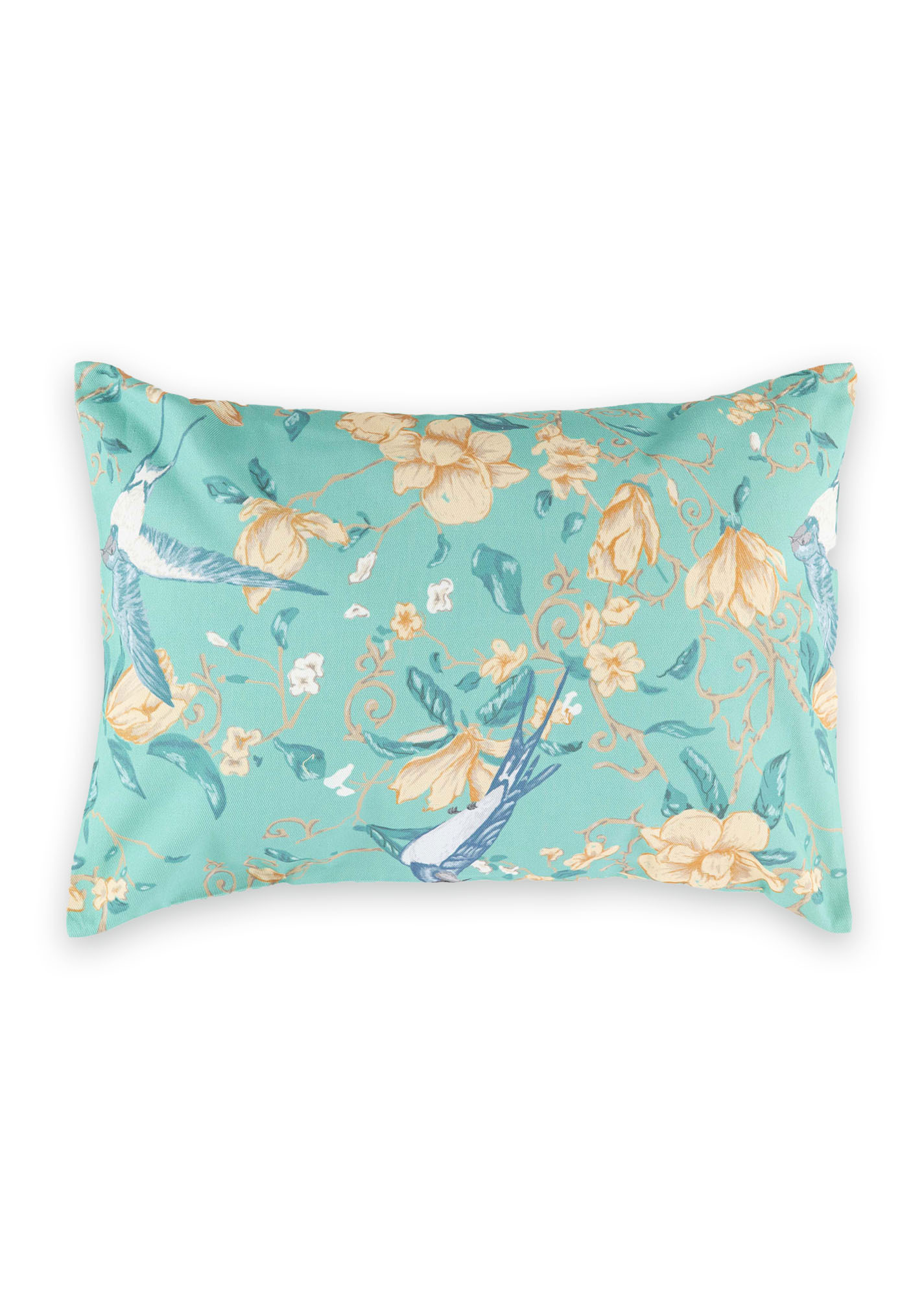 Наволочка 35х50см зеленая -бежевая (принт 207-03) Adili