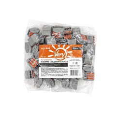 00-1-503 Клемма соединительная, 3-х проводная, 400В, 32А, 50 шт. (Very)